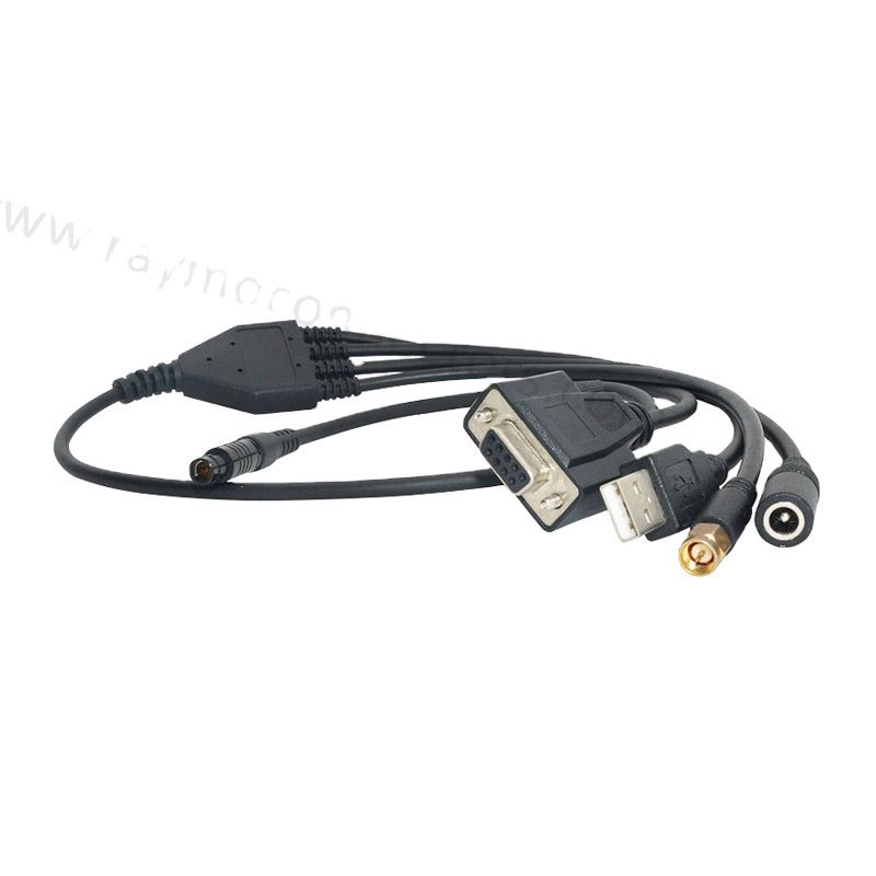 RAYMO 102 Series 9Pin USB Male Push Pull Cable Connector IP68