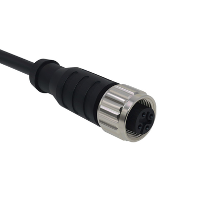 보호된 여성 M12 케이블 커넥터 바인더 4Pin 방수 IP67/68