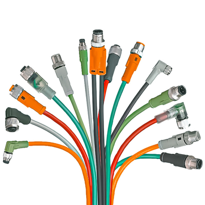 방수 Ip67 Ip68 M12 커넥터 케이블 조립 3 핀에서 17 핀